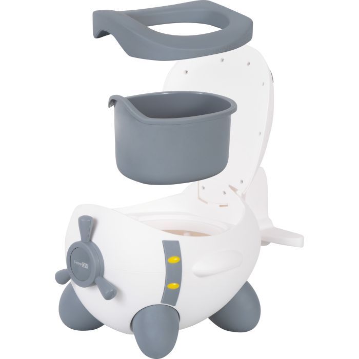 Горщик FreeON Plane White-Grey (42318) зображення 3