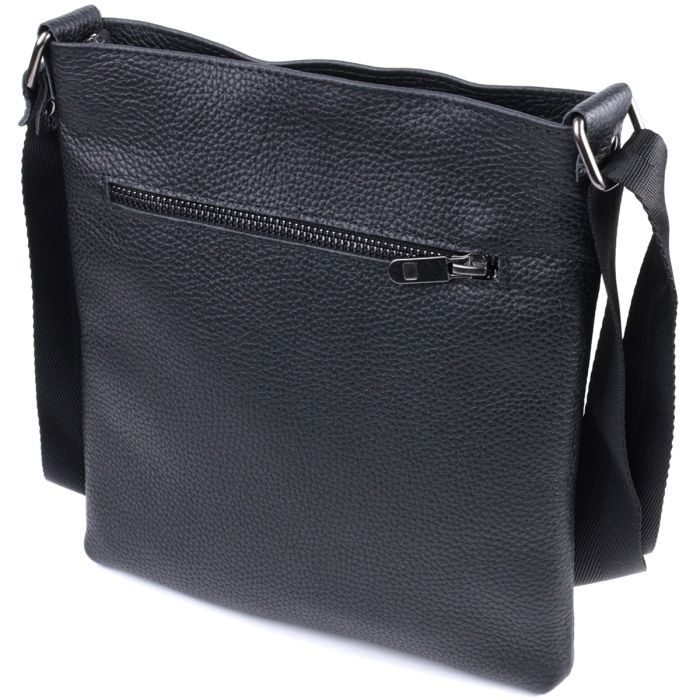 Сумка Shvigel Через плечо из натуральной кожи Черная (22850) изображение 2