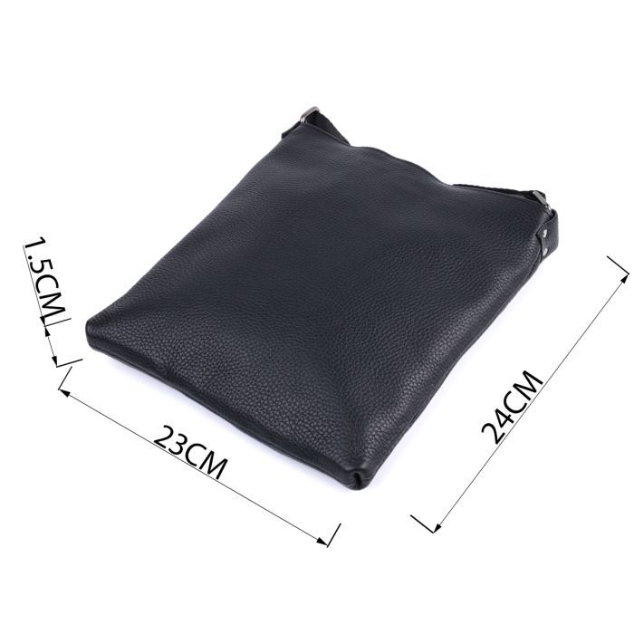 Сумка Shvigel Через плечо из натуральной кожи Черная (22850) изображение 3