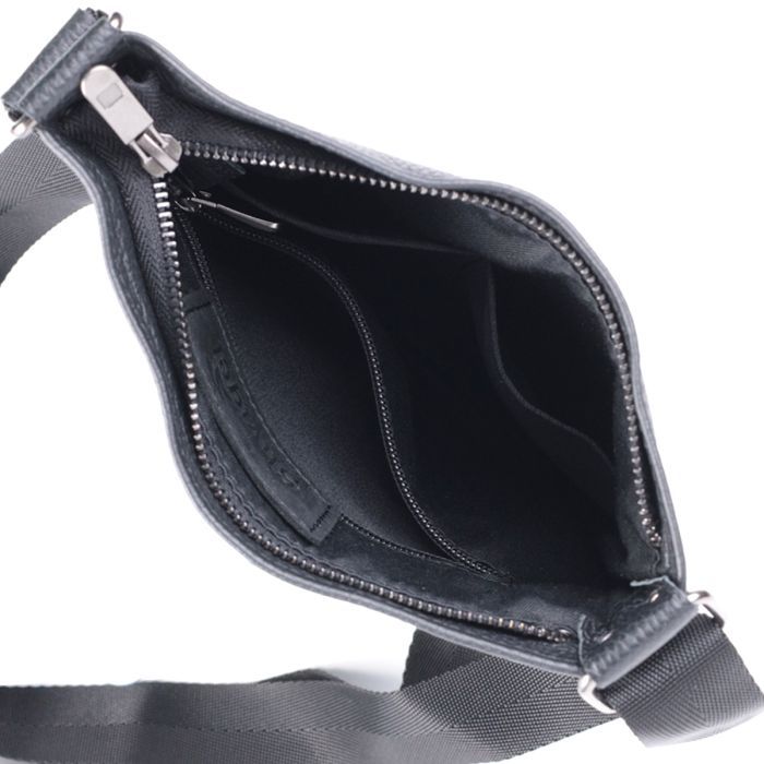 Сумка Shvigel Через плечо из натуральной кожи Черная (22850) изображение 7