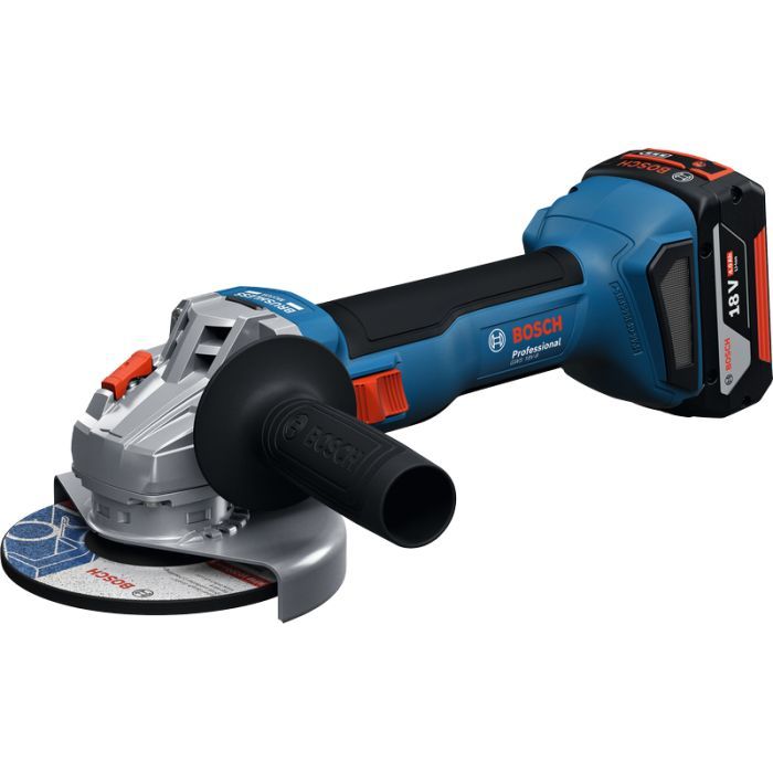 Шлифовальная машина Bosch GWS 18V-8 125мм, 18В, 1x4Ah, 0-11000об/мин, 1.6кг, кейс (0.601.9N9.021) изображение 2
