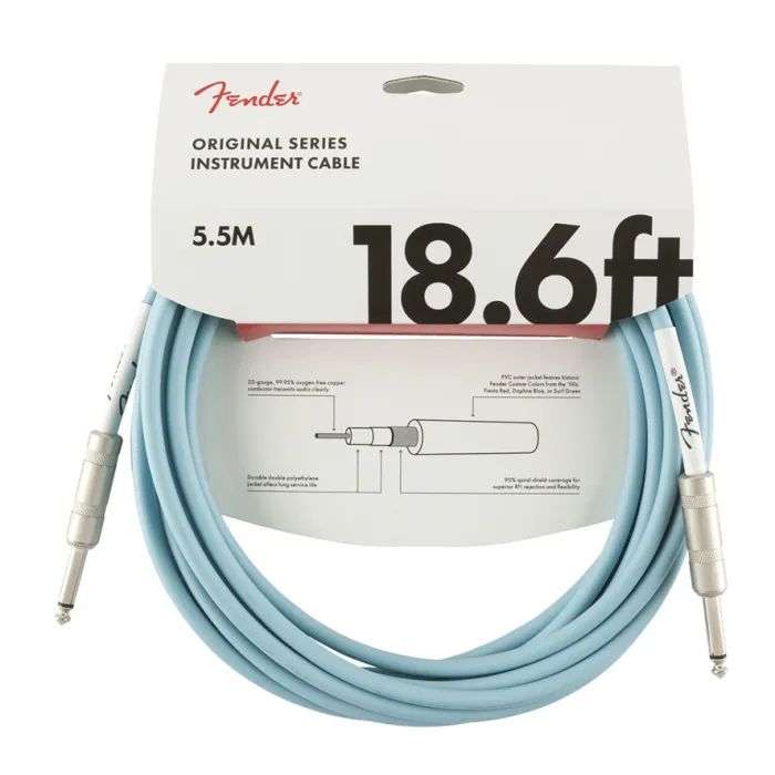 Інструментальний кабель Fender Cable Original Series 18.6ft Daphne Blue 5.5 m (300955)