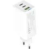 Зарядное устройство ColorWay GaN Mini 65W PD Port PPS USB (USB-2C1A) white (CW-CHS058PD-WT) изображение 3