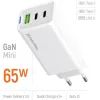 Зарядное устройство ColorWay GaN Mini 65W PD Port PPS USB (USB-2C1A) white (CW-CHS058PD-WT) изображение 7