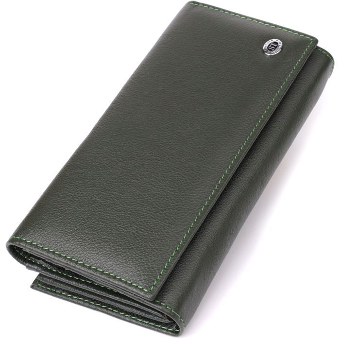 Кошелек ST Leather Из натуральной кожи Бордовый (23089)