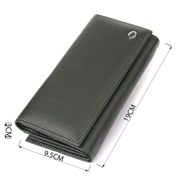 Кошелек ST Leather Из натуральной кожи Бордовый (23089) изображение 3