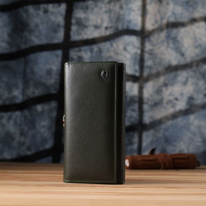 Кошелек ST Leather Из натуральной кожи Бордовый (23089) изображение 9