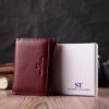 Гаманець ST Leather Шкіряний Бордовий (22507) зображення 10