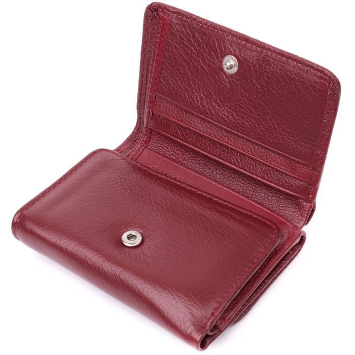 Гаманець ST Leather Шкіряний Бордовий (22507) зображення 5