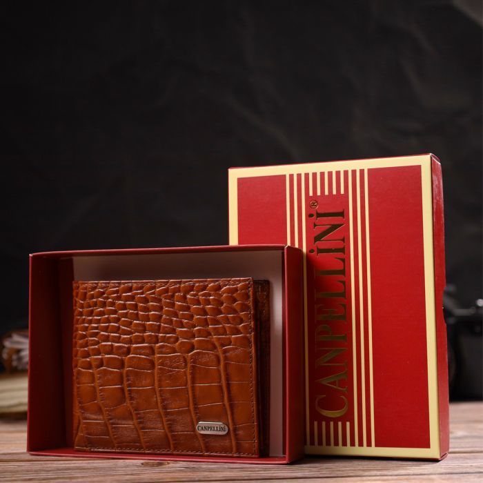 Кошелек Canpellini Из натуральной кожи Рыжий (21781) изображение 10