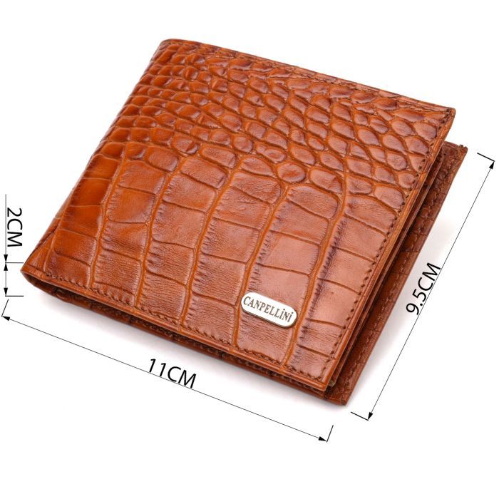 Кошелек Canpellini Из натуральной кожи Рыжий (21781) изображение 3