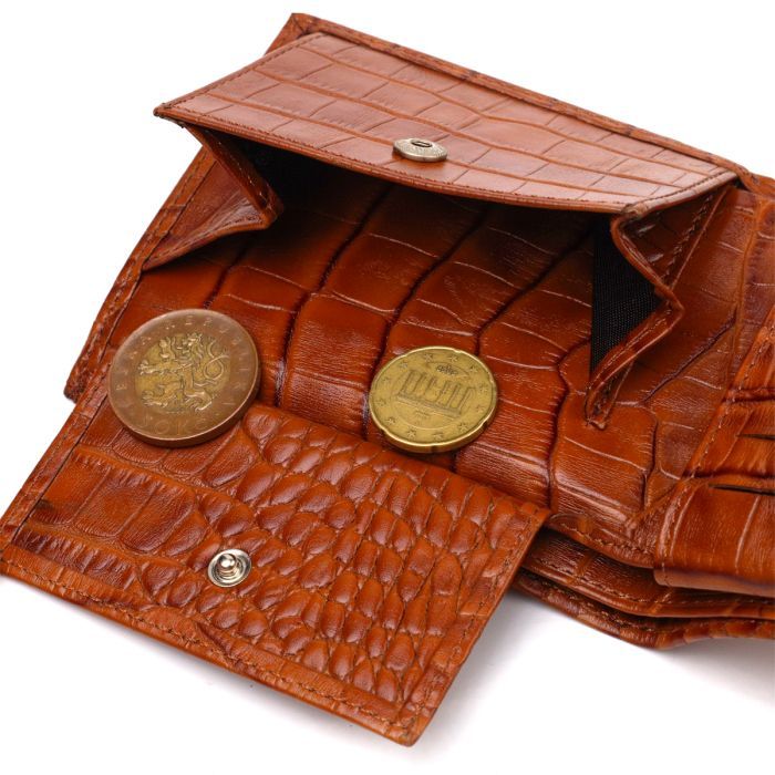 Кошелек Canpellini Из натуральной кожи Рыжий (21781) изображение 7