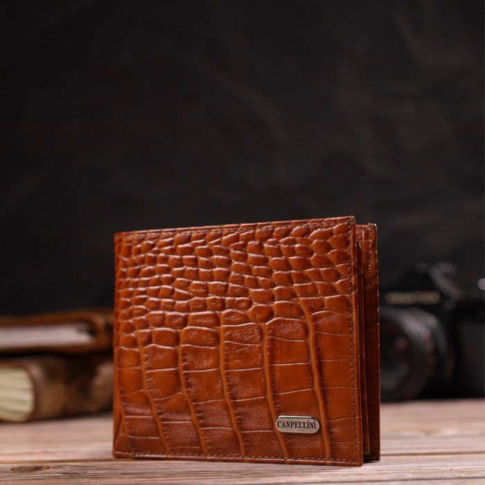 Кошелек Canpellini Из натуральной кожи Рыжий (21781) изображение 8