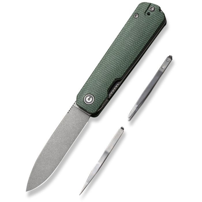 Ніж Civivi Sendy, Green Micarta, Stonewash (C21004A-1) зображення 2