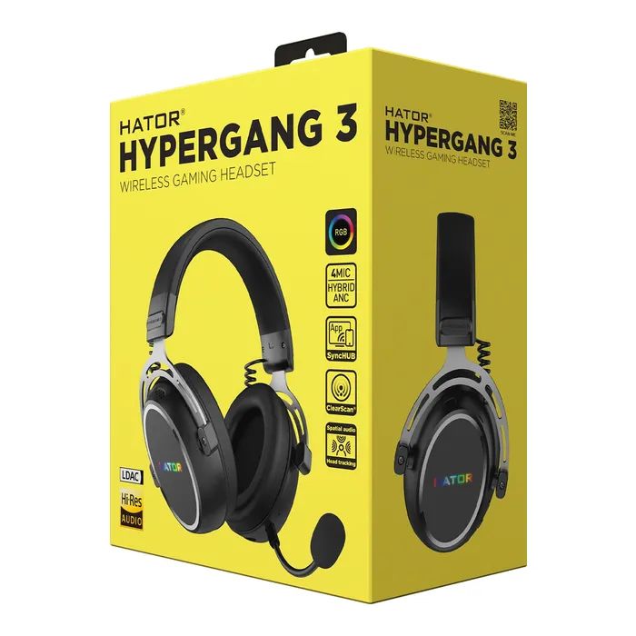 Навушники Hator Hypergang 3 Wireless Black (ESH55) зображення 8