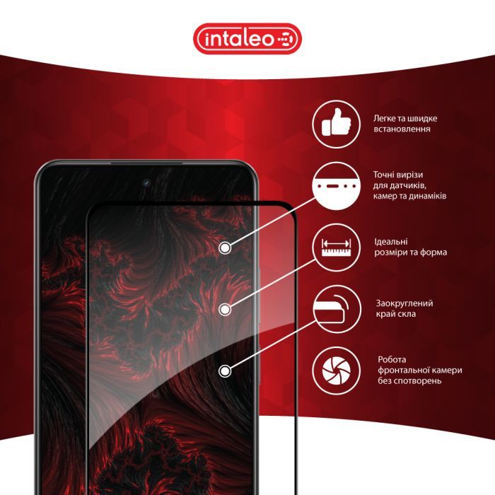 Стекло защитное Intaleo Full Glue Realme C75 Black (1283126608186) изображение 3