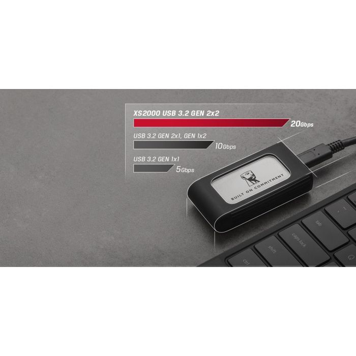 Накопитель SSD USB Type-C 2TB XS2000 Kingston (SXS2000/2000GA) изображение 6