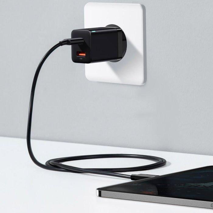 Зарядное устройство Baseus Super Si Pro Quick Charger C+U 30W black (CCSUPP-E01) изображение 7