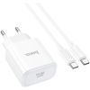 Зарядное устройство HOCO C76A Pro Majestic USB-C PD30W + cable USB-C to USB-C White (6942007616324) изображение 2