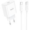 Зарядное устройство HOCO C76A Pro Majestic USB-C PD30W + cable USB-C to USB-C White (6942007616324)