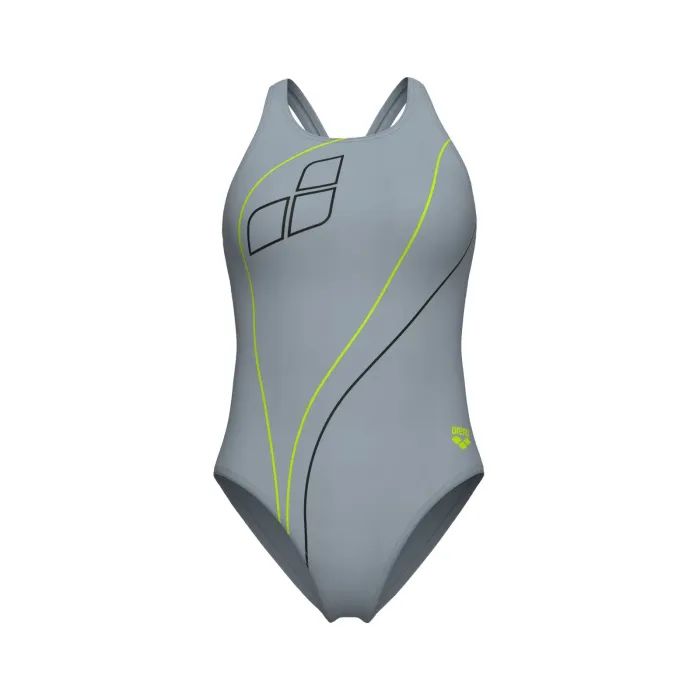 Купальник Arena Trail Swimsuit V Back 009022-520 Сірий 42 (3468337535973) изображение 3