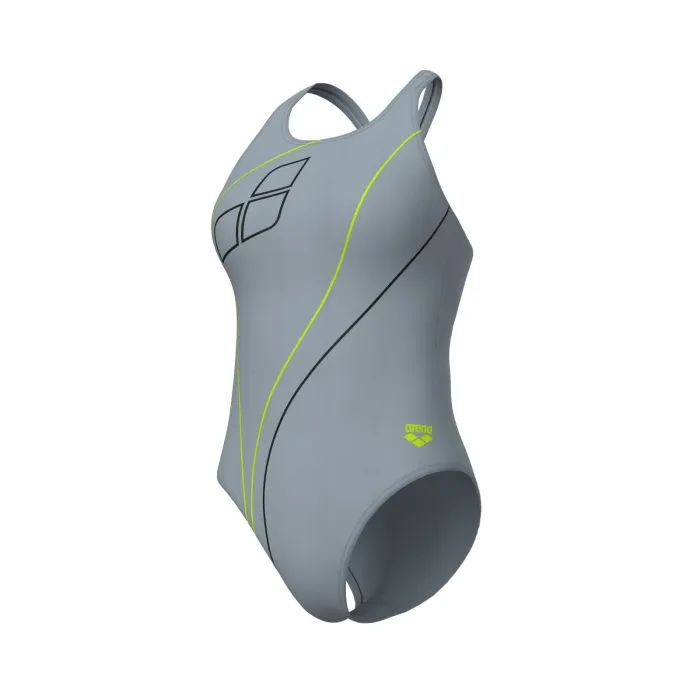 Купальник Arena Trail Swimsuit V Back 009022-520 Сірий 42 (3468337535973) изображение 4