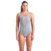 Купальник Arena Trail Swimsuit V Back 009022-520 Сірий 40 (3468337535966)