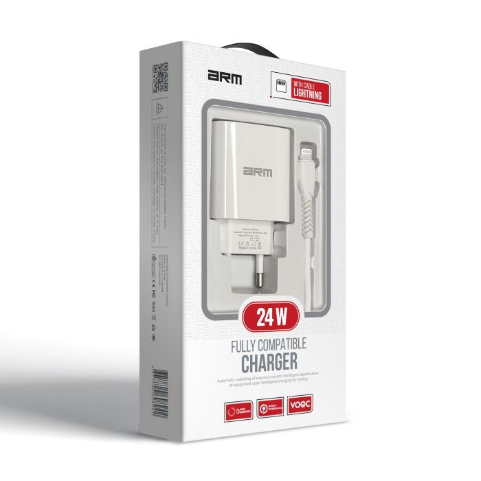 Зарядное устройство Armorstandart AR012 Basic USB 24W + cable USB to Lightning White (ARM69894) изображение 6