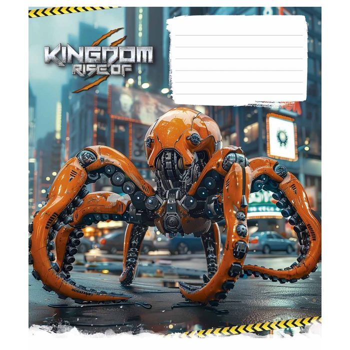 Тетрадь Школярик Animals transformers 18 листов клетка (018-3467K) изображение 2