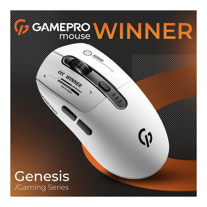 Мышка GamePro Genesis Winner Wireless/Bluetooth/USB White (GM079W) изображение 5