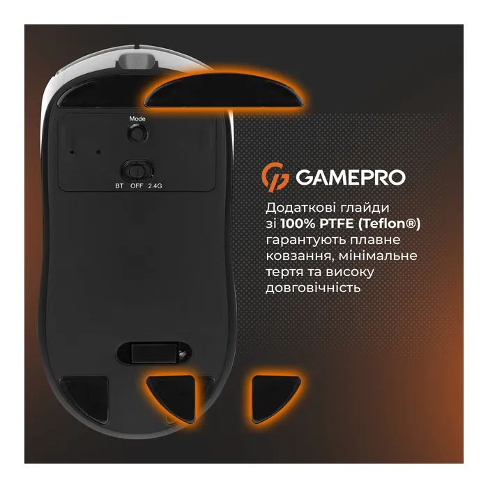 Мышка GamePro Genesis Winner Wireless/Bluetooth/USB White (GM079W) изображение 9