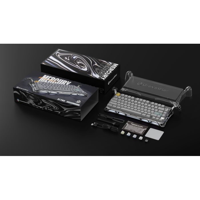 Клавиатура GravaStar Mercury K1 Pro TKL Wireless/Bluetooth/USB UA Grey (GSK1PRO_GRY) изображение 11