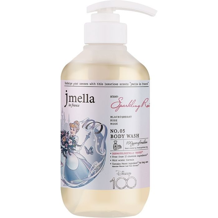 Гель для душу Jmella In France x Disney 100 Sparkling Rose Body 500 мл (8809711716789)