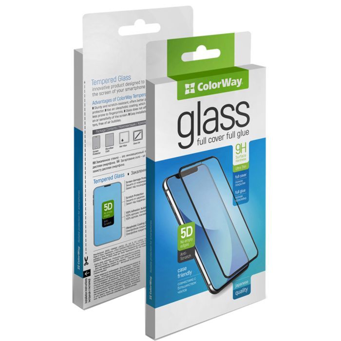 Стекло защитное ColorWay 9H FC glue Samsung Galaxy A07 black (CW-GSFGSGA075-BK)