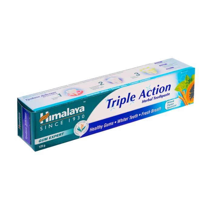 Зубная паста Himalaya Herbals Тройного действия 125 мл (6291107225739) изображение 2