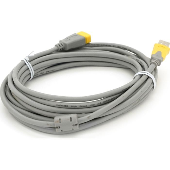 Дата кабель USB 2.0 AM/AF 5.0m ferrite grey yellow VEGGIEG (YT-AM/AF-5.0GY) > цены в Киеве и Украине Дата кабель USB 2.0 AM/AF 5.0m ferrite grey yellow VEGGIEG (YT-AM/AF-5.0GY)