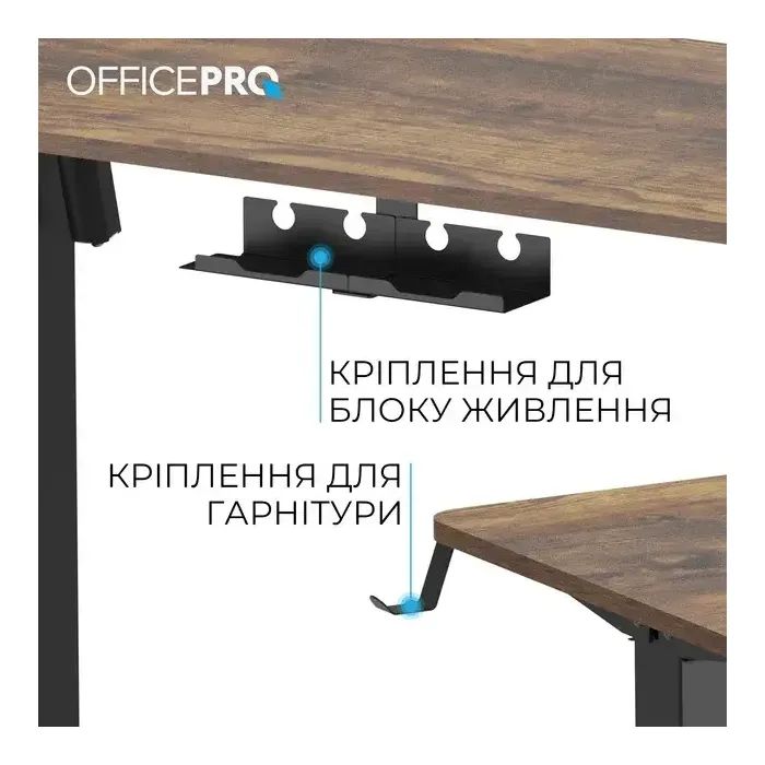 Компьютерный стол OfficePro ODE1260DW Dark Wood/Black (ODE1260DW) изображение 4