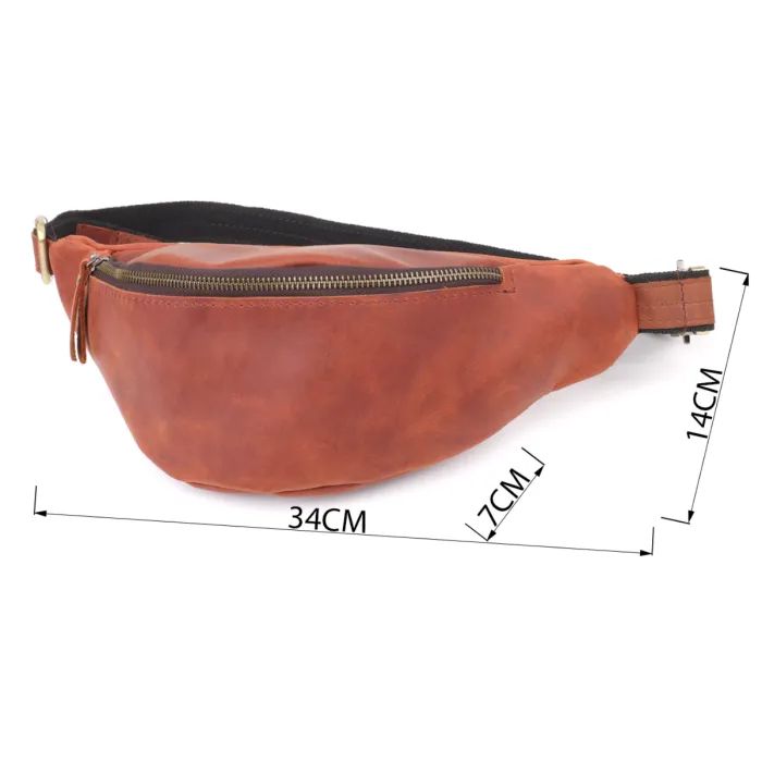 Сумка Shvigel Из натуральной кожи Рыжая (23140) изображение 3