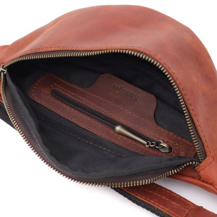 Сумка Shvigel Из натуральной кожи Рыжая (23140) изображение 7