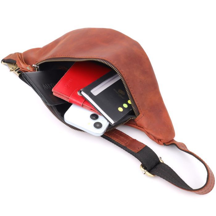 Сумка Shvigel Из натуральной кожи Рыжая (23140) изображение 8