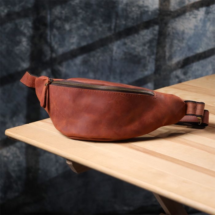 Сумка Shvigel Из натуральной кожи Рыжая (23140) изображение 9