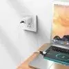 Дата кабель USB 2.0 AM to USB-C 1.0m 3A silicone white BOROFONE (6974443384796) изображение 3
