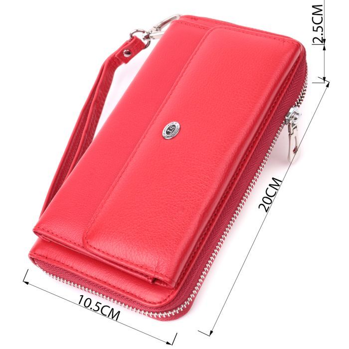Кошелек ST Leather Из натуральной кожи Красный (22530) изображение 3