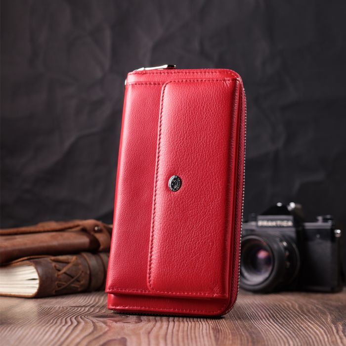 Кошелек ST Leather Из натуральной кожи Красный (22530) изображение 8