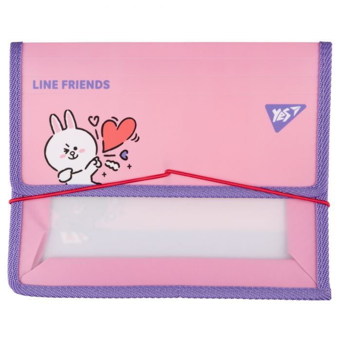 Папка для тетрадей Yes на резинке пластиковая Line Friends Cony В5 (492210)