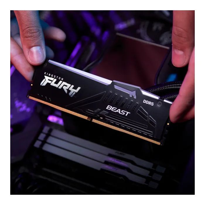 Модуль пам'яті для комп'ютера DDR5 32GB (2x16GB) 5600 MHz FURY Beast RGB Kingston Fury (ex.HyperX) (KF556C40BBAK2-32) зображення 11
