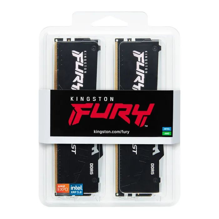 Модуль пам'яті для комп'ютера DDR5 32GB (2x16GB) 5600 MHz FURY Beast RGB Kingston Fury (ex.HyperX) (KF556C40BBAK2-32) зображення 6