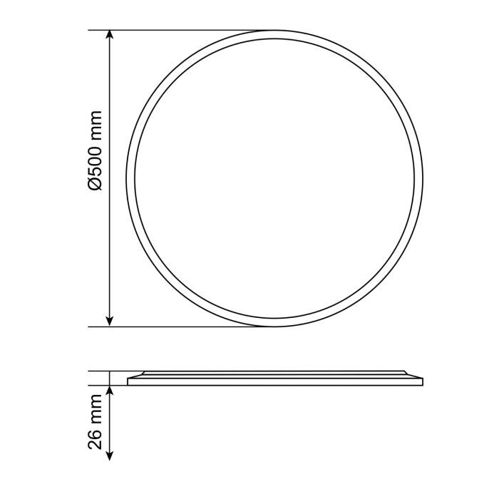 Світильник Videx DL5R 44W 3000K-4000K-5000K Black (VL-DL5R-44CB) зображення 9