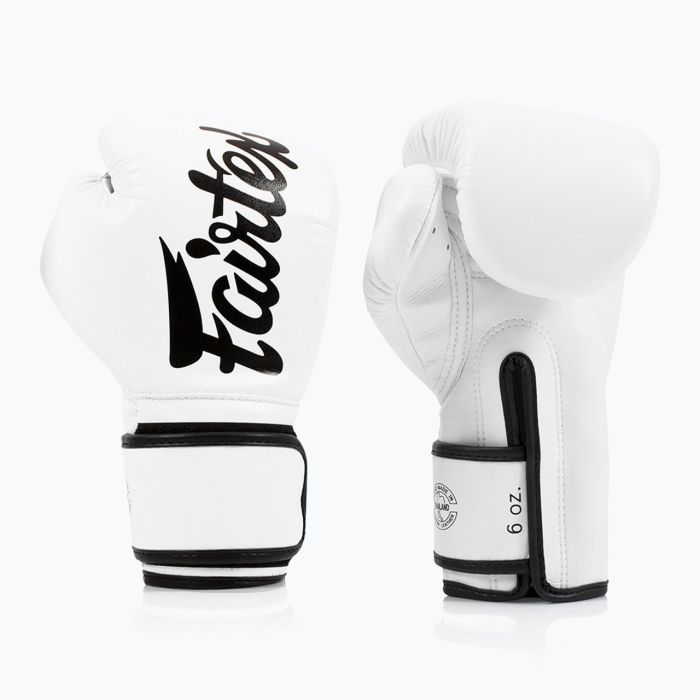 Боксерские перчатки Fairtex BGV14 White 10 унцій (бинти в комплекті) (BGV14_10oz_White) изображение 3