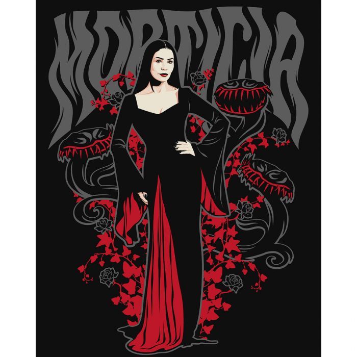 Картина по номерам Santi Wednesday Morticia Addams 40х50 см (954423) > ціни в Києві та Україні Картина по номерам Santi Wednesday Morticia Addams 40х50 см (954423)